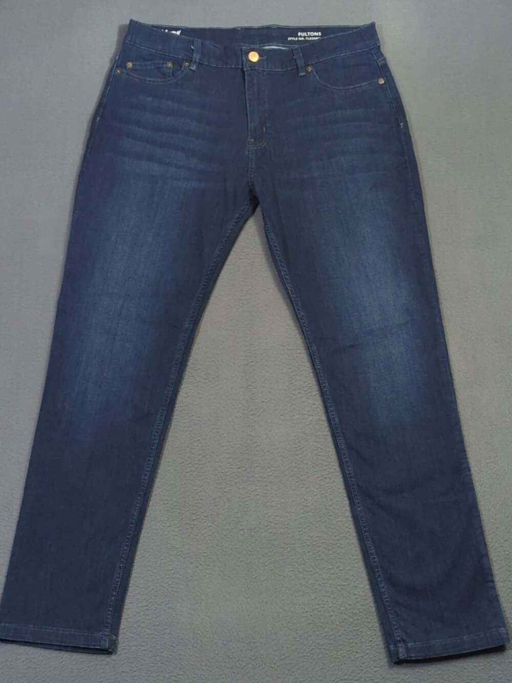 Mugsy Jeans Men's 38x32 Fits 36x32 Blue Fultons Classic Stretch Denim